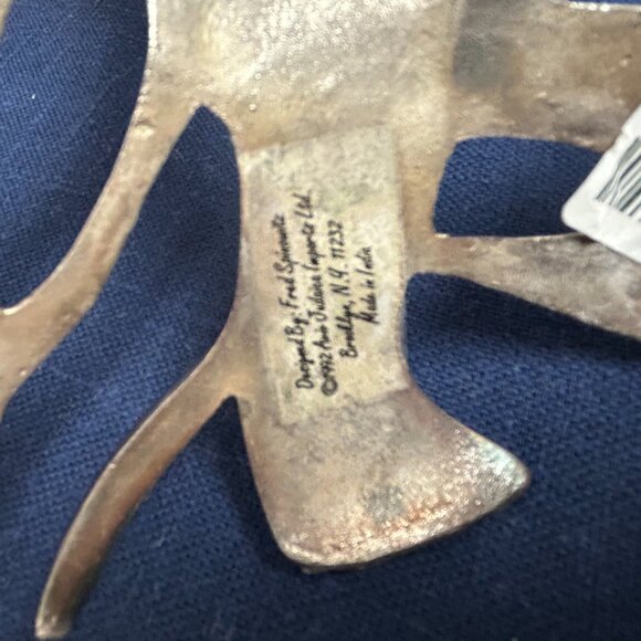 Tree of Life Menorah Judaica Chanukah Hanukkah Signed F. Spinowitz w/Box Judaica - Picture 3 of 6